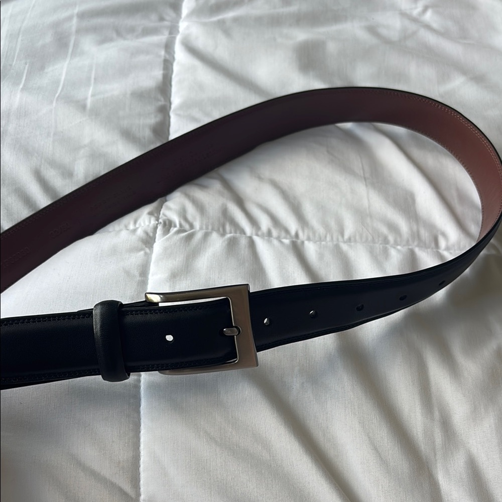 Men's Black Leather Belt